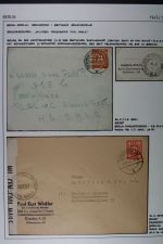 ZENSUREN 1945-1949, Sammlung von 30 Belegen nach und aus Berlin aus dem brit.