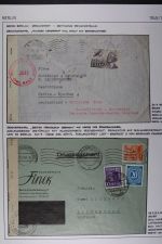 ZENSUREN 1945-1949, Sammlung von 30 Belegen nach und aus Berlin aus dem brit.