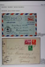 ZENSUREN 1945-1949, Sammlung von 30 Belegen nach und aus Berlin aus dem brit.
