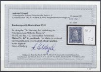 Bund 1951, Mich.-Nr.: 147 Z ** geprüft  Befund