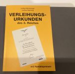 Bichlmaier / Hartung  Verleihungs- Urkunden  des 3. Reiches  Urkunden gebraucht