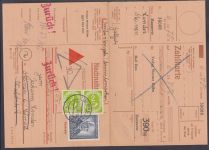 Bund 1953, Mich.-Nr.: 176 + 123 Paar  auf NN-Karte