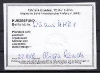 Berlin 1949, Mich.-Nr.: W 06 gestempelt   geprüft