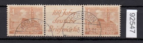 Berlin 1949, Mich.-Nr.: W 08 gestempelt   geprüft