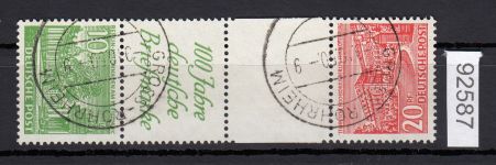 Berlin 1949, Mich.-Nr.:SKZ 2 B gestempelt   Luxus