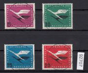Bund 1955, Mich.-Nr.: 205-208 LUXUS Zentrisch   Vollstempel