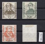 Bund 1955, Mich.-Nr.: 222-25 LUXUS Gestempelt  Berlin Charlottenburg