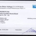 Bund 1956, Mich.-Nr.: 232+33 LUXUS  gest.+gummi  Befund   Berlin-Charlottenburg