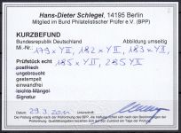 Bund 1954, Mich.-Nr.:   179-285 Y II LUXUS Gestempelt  geprüft  Befund