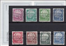 Bund 1954, Mich.-Nr.:  179-260 y gestempelt LUXUS geprüft  Befund  HEUSS LUMOGEN