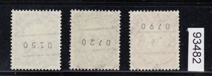 Bund 1959, Mich.-Nr.: 302-304 R   Rollenmarke ! LUXUS gest.+gummi   Berlin Charlottenburg
