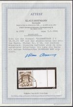 Saarland  1949 Mi. Nr. 44 gestempelt (Dienstmarken)   geprüft   Befund