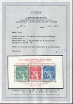 Berlin 1949, Mich.-Nr.:Block 1 Luxus gestempelt geprüft  Attest  ERSTTAG