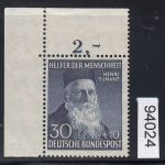 Bund 1952, Mich.-Nr.: 159 **  Eckrand