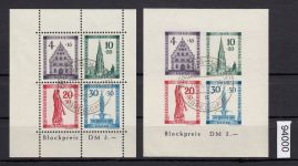 Alliierte Franz. Zone Baden Mi. Nr. 38-41 Block 1 A/B gestempelt geprüft