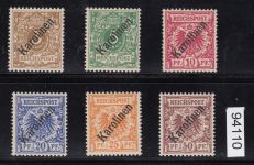 Kolonien Karolinen 1899, Mich.-Nr.: 1-6 I ** geprüft  Attest