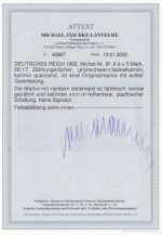 DR 1902, Mich.-Nr.: 81 Ab ** geprüft  Attest