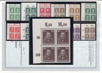 DR 1926, Mich.-Nr.: 385-397 ** Eckrand 4er.-Block  LUXUS geprüft Attest
