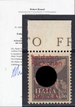 Feldpost Saloniki, Mi.-Nr. VI **  Oberrand  LUXUS  geprüft  Attest