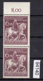 DR 1945, Mich.-Nr.: 907 II ** geprüft  Befund  Plattenfehler   100,00