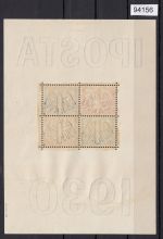 DR 1930, Mich.-Nr.: 446-449 Block 1 *  geprüft (Marken **)