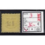 AD Baden Porto 1862, Mich.-Nr.: Lp 3 **