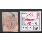 AD Hannover 1859, Mich.-Nr.: 13 gestempelt