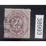 AD Lübeck 1865, Mich.-Nr.:14  gestempelt