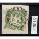 AD Württemberg 1859, Mich.-Nr.: 13 b gestempelt  geprüftt  Befund