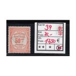 Frankreich Porto 1909 : Mi.-Nr.: P 39 gest.