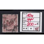 DAP Türkei 1889, Mich.-Nr.:10 a gestempelt  geprüft  Attest