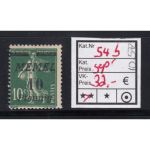 Memel 1922 Mi. Nr. 54 b ** geprüft