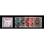 Memel 1923 Mi. Nr. 124-128   gestempelt
