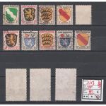 Alliierte Franz. Zone Allg. Ausg. Mi. Nr.  1-13 gestempelt  geprüft