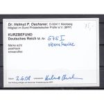 DR 1935, Mich.-Nr.: 575 I **  geprüft  Befund   (Plattenfehler)