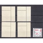 Bund 1973, Mich.-Nr.: 782-85 Eckrand KBWZ + Andreaskreuz