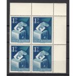 Österreich 1950, Mich.-Nr.: 952-954 ** Eckrand 4er-Block
