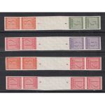 SBZ  1945 Mi.-Nr.:116-19 X (W Zd 3-7 + S Zd 1-4) **