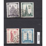 Alliierte Franz. Zone Baden Mi. Nr. 38-41 A gestempelt Stempel Falsch