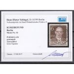 Berlin 1952, Mich.-Nr.: 93 LUXUS Vollstempel+gummi geprüft Berlin-Charlottenburg