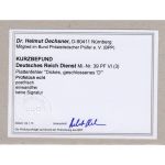 DR Dienst 1920, Mich.-Nr.:D 39 PF VI ** geprüft  Befund