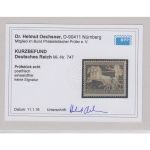 DR 1940, Mich.-Nr.: 747 ** geprüft/Befund