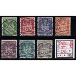DR 1924, Mich.-Nr.: 344-50 gestempelt  LUXUS   geprüft