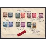 GG 1939, Mi.-Nr. 1-13 Satzbrief Kpl. Krakau  nach Leipzig