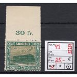 Saargebiet 1922 Mi. Nr. 93 **