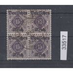 DR Dienst 1920, Mich.-Nr.:D 54  4er.-Block  gestempelt geprüft Befund