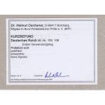 DR 1919, Mich.-Nr.: 108-109 gestempelt  ERSTTAG   geprüft/Befund