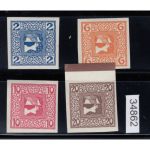 Österreich 1908, Mich.-Nr.: 157-60 z **