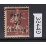 Memel 1920 Mi. Nr. 22 a **    geprüft