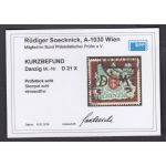 Danzig Dienst 1922 Mi.Nr. D 21 X gestempelt geprüft  Befund